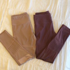 Bundle of Mondetta high-rise Moto Leggings (2). Medium